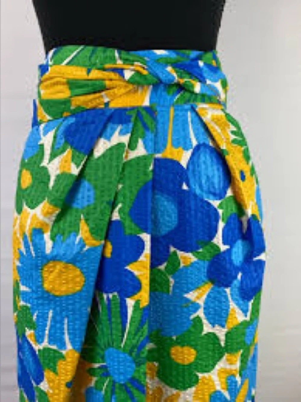 J Crew Tie Waist Puckered Morning Floral Pencil Skirt Size 6 - Picture 2 of 6